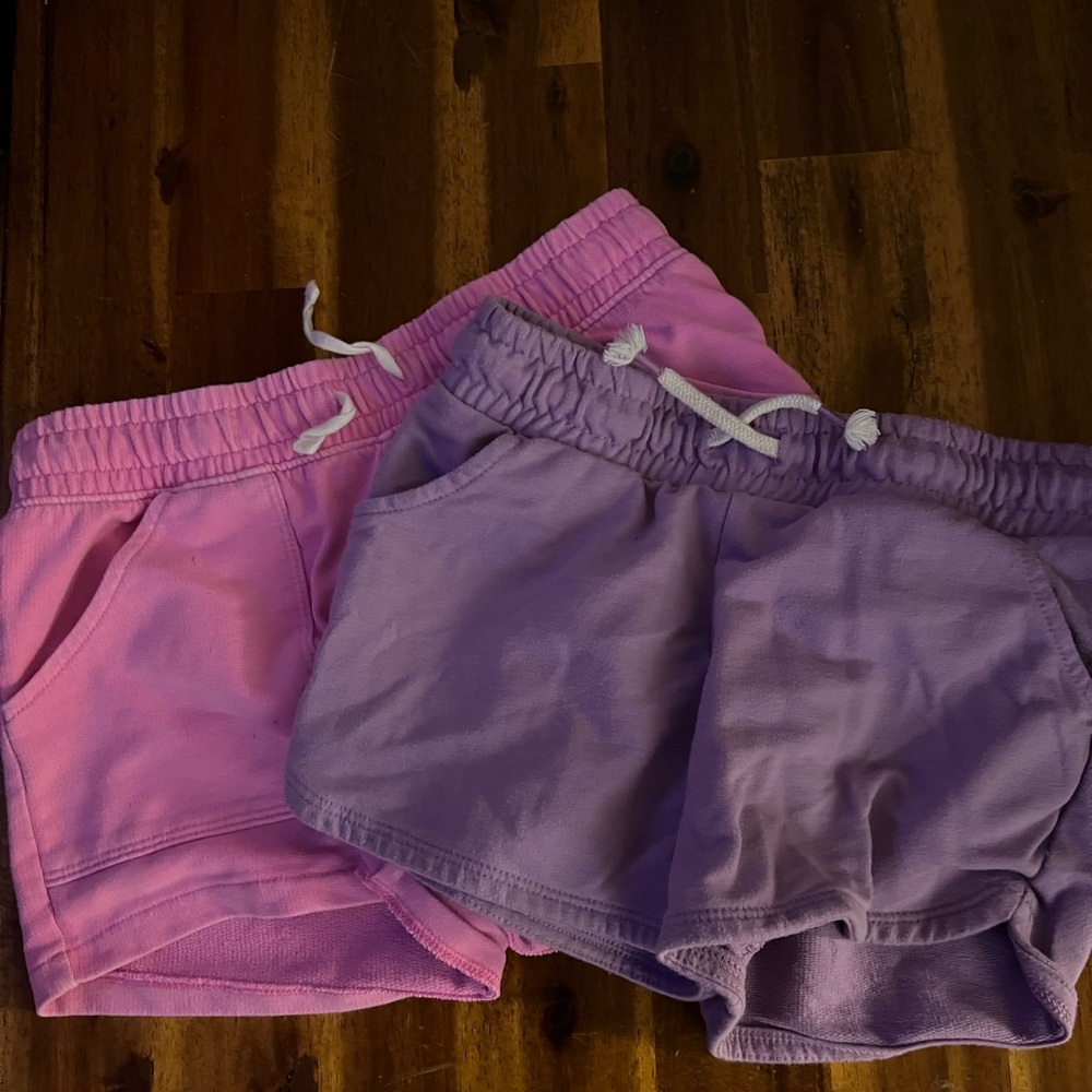 Cat and Jack Pink and Purple Shorts BUNDLE OF TWO